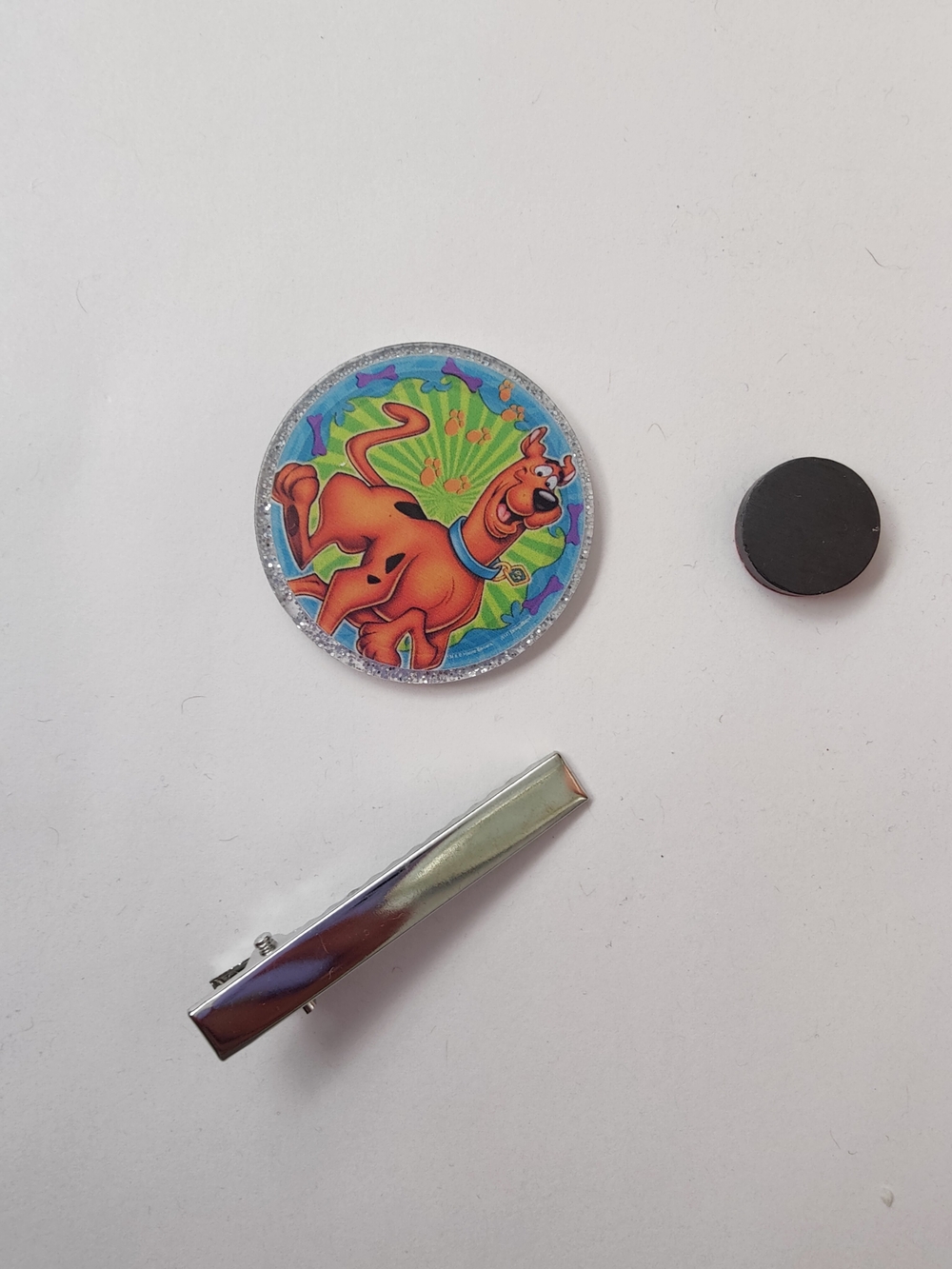 Custom Handmade Character Magnet or Hair Clip- Scooby Doo